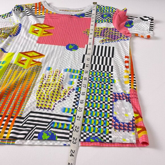 *Opening Ceremony Tee Shirt Multi Color Geometric World Hand Graphic Adult S - Picture 10 of 10